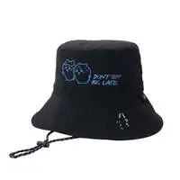 Chiikawa Nylon Hat DON'T BE LATE (Black)