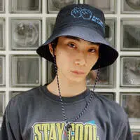 Chiikawa Nylon Hat DON'T BE LATE (Black)