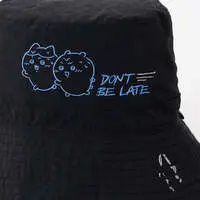 Chiikawa Nylon Hat DON'T BE LATE (Black)