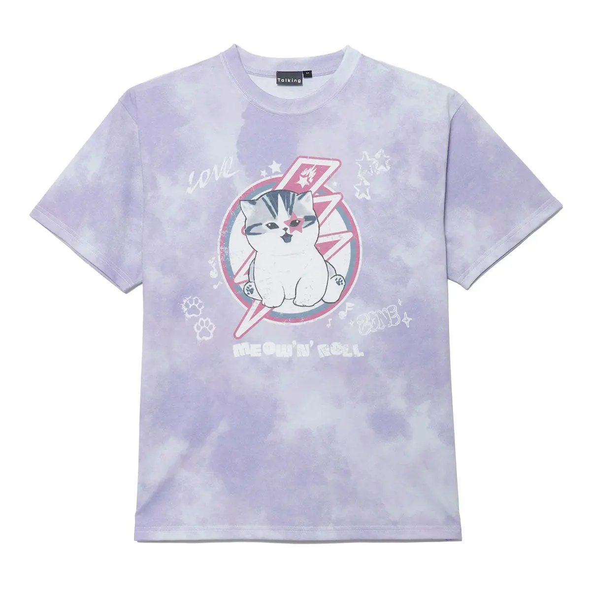 mofusand T-Shirt MEOW’N’ROLL Purple - L