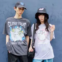 mofusand T-Shirt MEOW’N’ROLL Purple - L