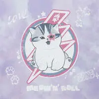 mofusand T-Shirt MEOW’N’ROLL Purple - L