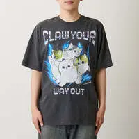 mofusand T-Shirt CLAW YOUR WAY OUT Charcoal - XL