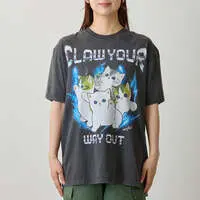 mofusand T-Shirt CLAW YOUR WAY OUT Charcoal - M