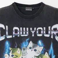 mofusand T-Shirt CLAW YOUR WAY OUT Charcoal - M
