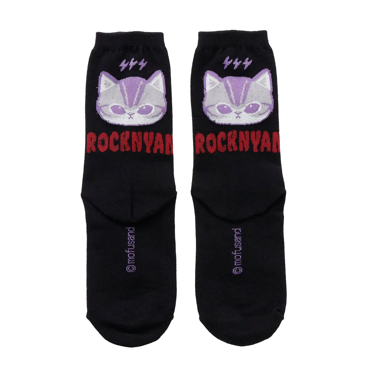 mofusand Socks ROCKNYAN Black