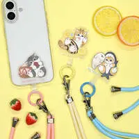mofusand Multi Ring Plus Strap Set (Pastel Shark Meow)