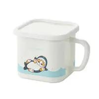 mofusand Enamel multi square pot (Shark Meow)