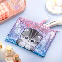 mofusand I Want to Interrupt Your Outing, Meow! Shakeable Flat Pouch