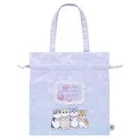 mofusand I Want to Interrupt Your Outing, Meow! Large Drawstring Pouch That Can Also Be Used as a Bag