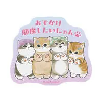 mofusand I Want to Interrupt Your Outing, Meow! Smartphone-Sized Sticker (I Want to Interrupt Your Outing, Meow)