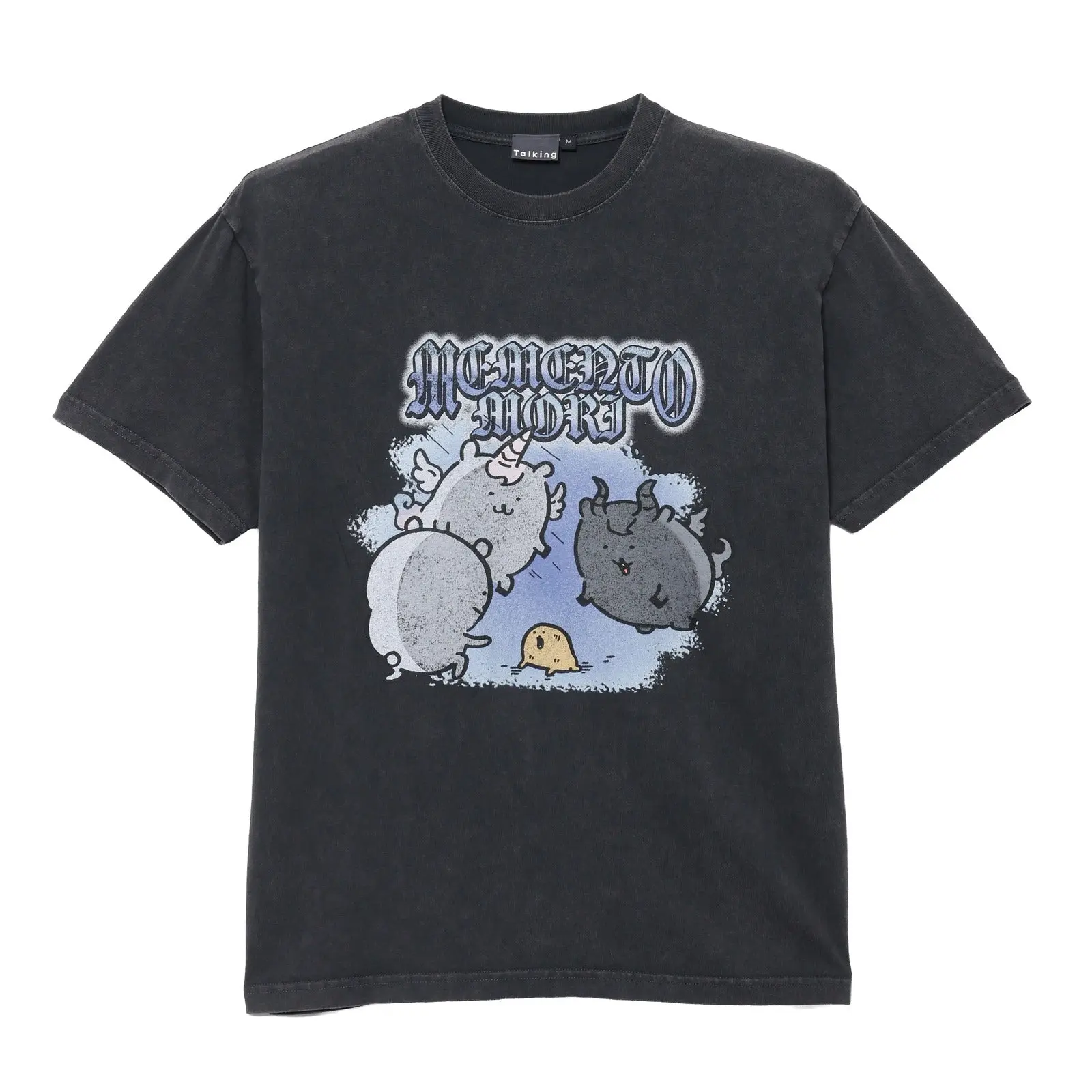 Nagano Characters T-shirt MEMENTO MORI Charcoal - XL