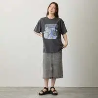 Nagano Characters T-shirt MEMENTO MORI Charcoal - XL
