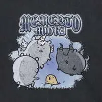 Nagano Characters T-shirt MEMENTO MORI Charcoal - XL