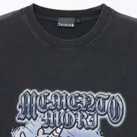 Nagano Characters T-shirt MEMENTO MORI Charcoal - XL