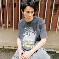 Nagano Characters T-shirt ENERGY CHARGE Charcoal - L