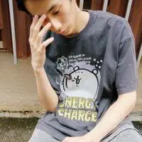 Nagano Characters T-shirt ENERGY CHARGE Charcoal - L