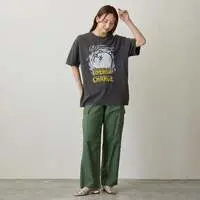 Nagano Characters T-shirt ENERGY CHARGE Charcoal - L