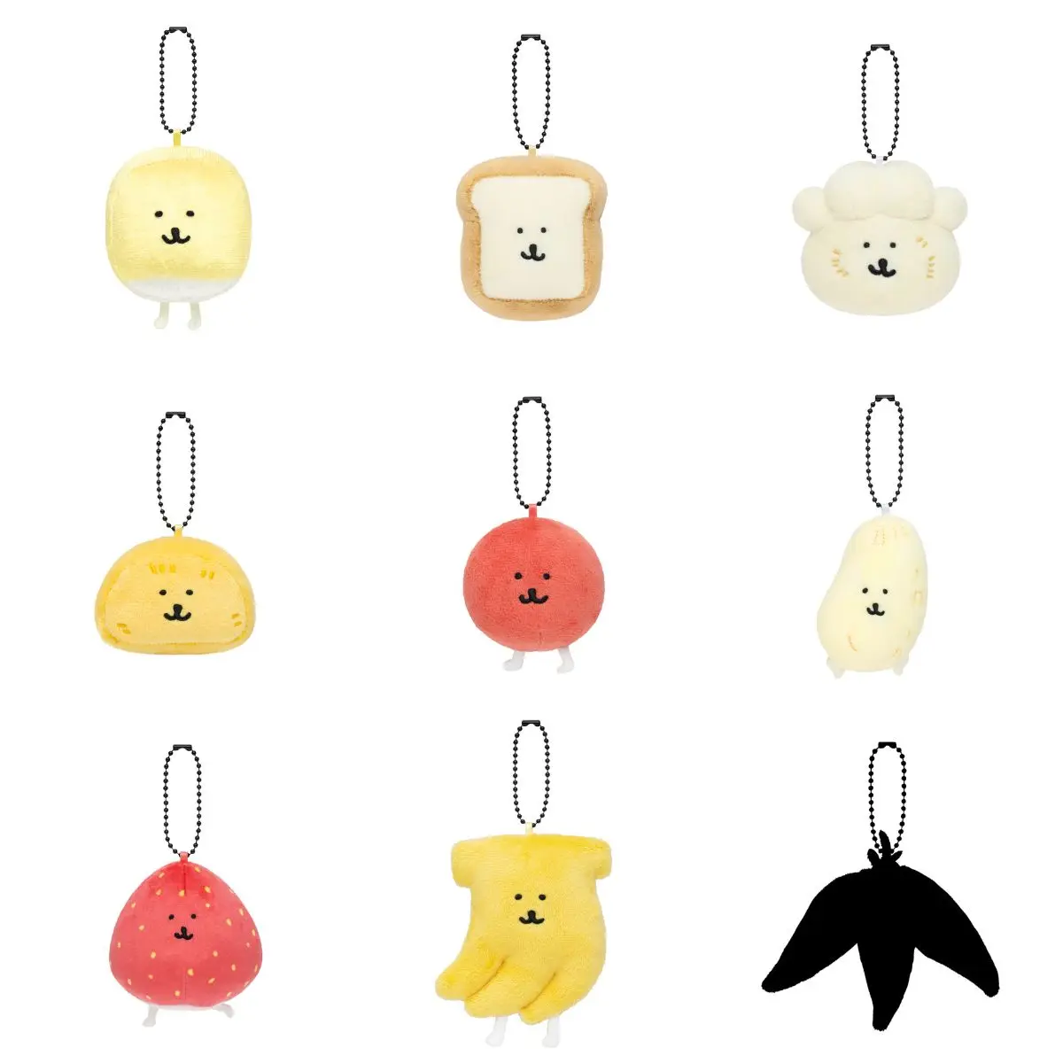 Nagano Characters Trading Tiny Foods Mascot (9 Types)