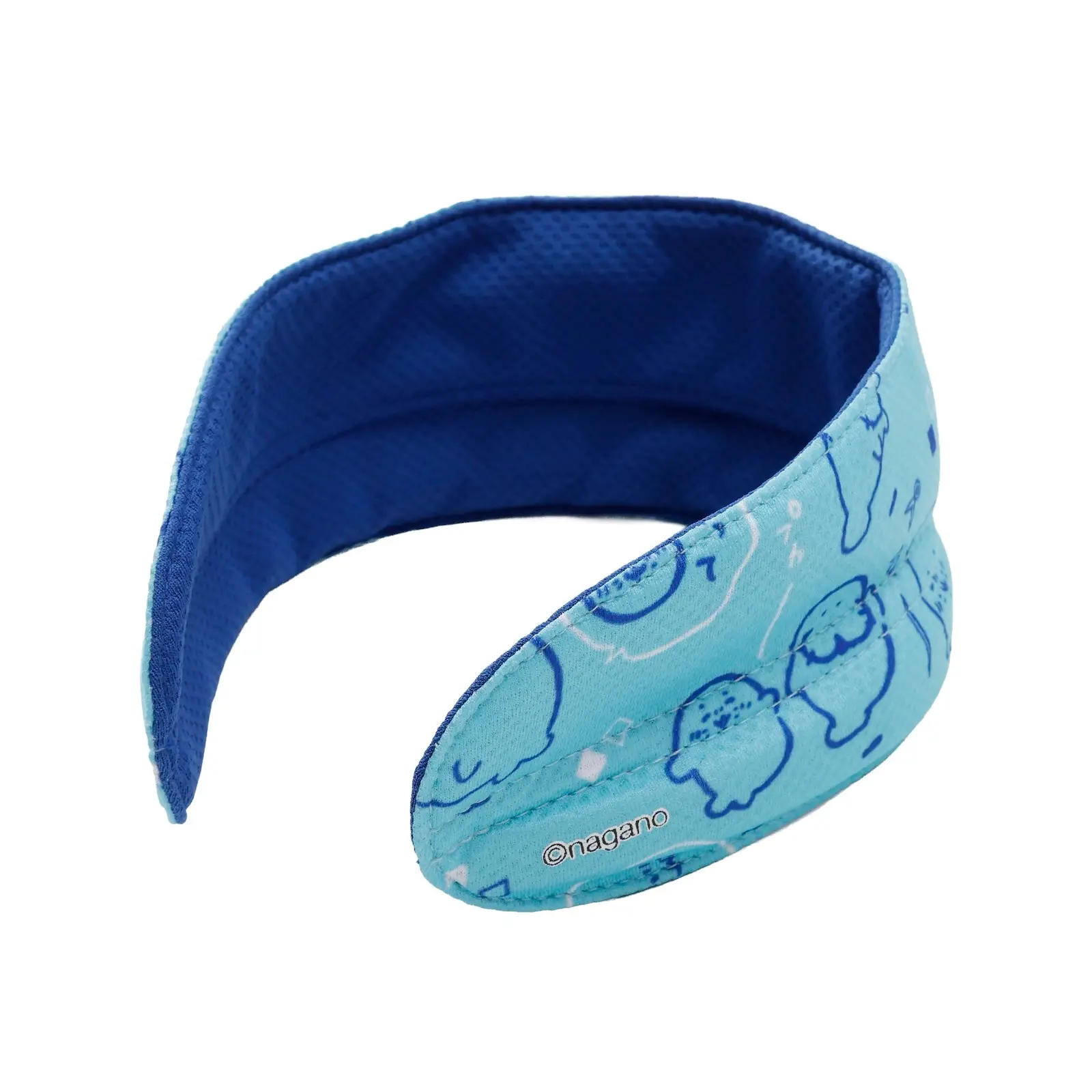Nagano Characters Neck Cooler "Floating" Azarashi & Manatee Blue