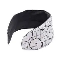 Nagano Characters Neck Cooler Check Pattern Joke Bear White