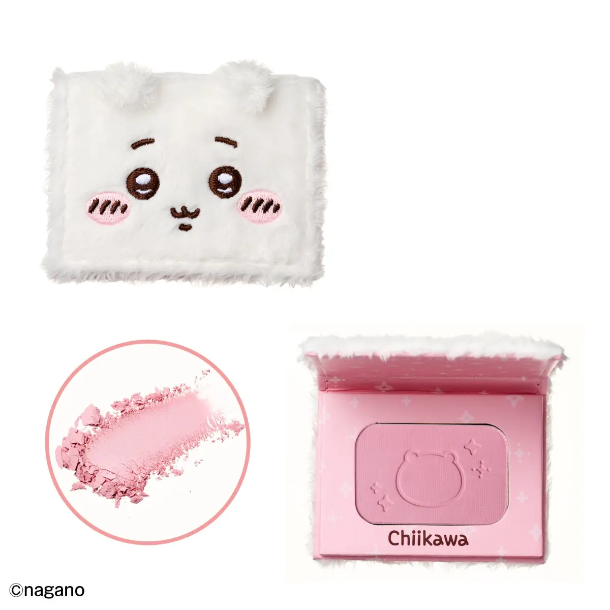 Chiikawa Fluffy Face Compact Case (Chiikawa)