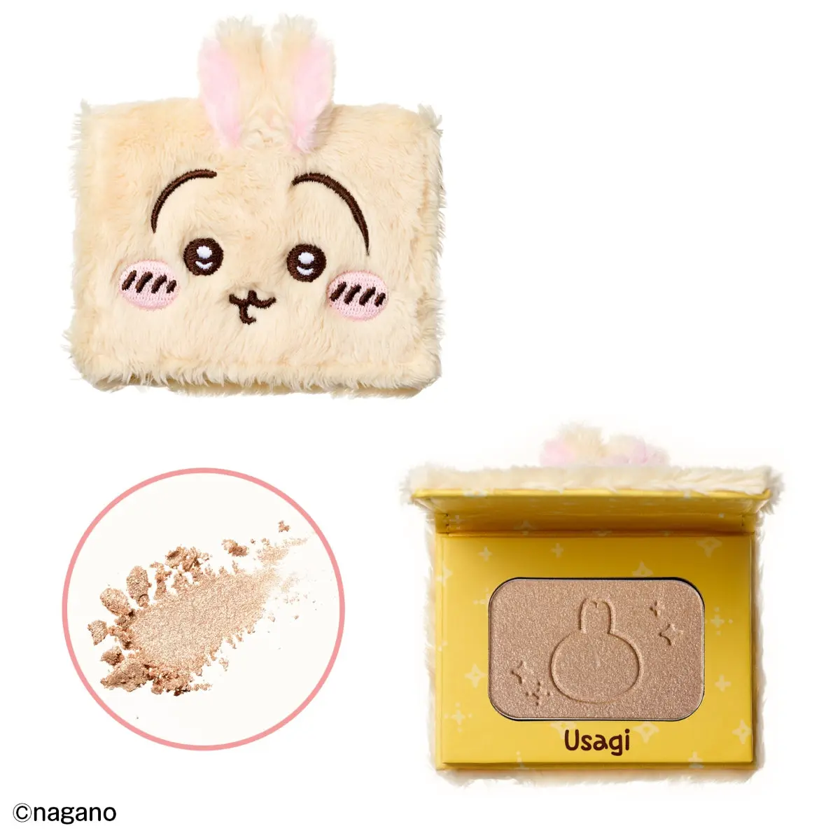 Chiikawa Fluffy Face Compact Case (Usagi)