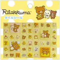 Tile sticker - Stickers - RILAKKUMA / Kiiroitori & Chairoikoguma & Korilakkuma & Rilakkuma