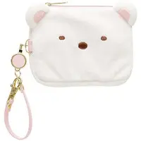 Plush - Commuter pass case - Sumikko Gurashi / Shirokuma