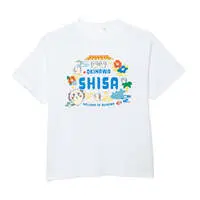 Chiikawa Shisa's Souvenir Shop T-shirt WELCOME TO OKINAWA (White) - S