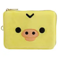 Plush - Commuter pass case - RILAKKUMA / Kiiroitori