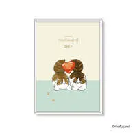 mofusand A6 Monthly Diary 2027 (Heart)
