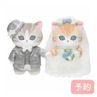  mofusand Something Blue Wedding Pair Plush (Bride Meow & Groom Meow)   