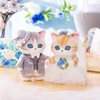  mofusand Something Blue Wedding Pair Plush (Bride Meow & Groom Meow)   