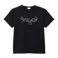 Nagano Characters Rhinestone T-shirt DECO (Joke Bear) Black - L