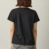Nagano Characters Rhinestone T-shirt DECO (Joke Bear) Black - L