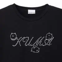 Nagano Characters Rhinestone T-shirt DECO (Joke Bear) Black - L