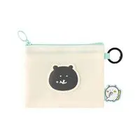 Nagano Characters Single-Sided Mesh Puffy Accent Pouch (Beige)