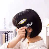 Nagano Characters Hair Clips Set of 2 (Camouflage & Face)
