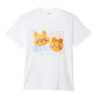 Chiikawa Chiikawa Bakery T-shirt Bread Momonga & Furuhonya (White) - M