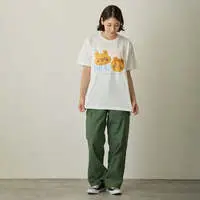 Chiikawa Chiikawa Bakery T-shirt Bread Momonga & Furuhonya (White) - M