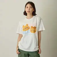 Chiikawa Chiikawa Bakery T-shirt Bread Momonga & Furuhonya (White) - M