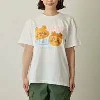 Chiikawa Chiikawa Bakery T-shirt Bread Momonga & Furuhonya (White) - M