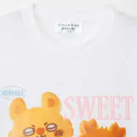 Chiikawa Chiikawa Bakery T-shirt Bread Momonga & Furuhonya (White) - M