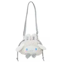 Drawstring Shoulder Bag Fluffy Snow Rabbit - Sanrio / Cinnamoroll