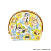 mofusand × HIBIYA-KADAN Shell Pouch (Blue)