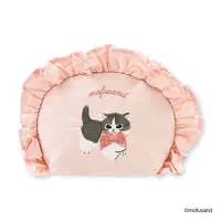 mofusand Frilled Round Pouch (Pink)