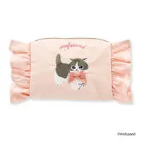 mofusand Frilled Square Pouch (Pink)
