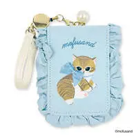 mofusand Frilled Pass Case (Blue)