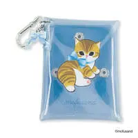 mofusand Frilled Clear Multi Pouch (Blue)
